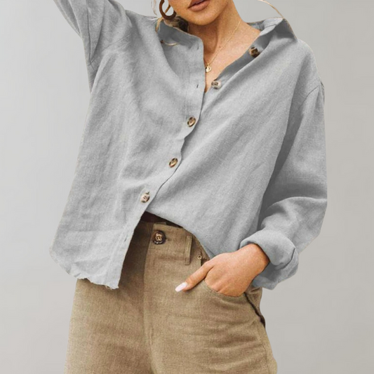 Annabelle™ | Leinen-Optik Bluse