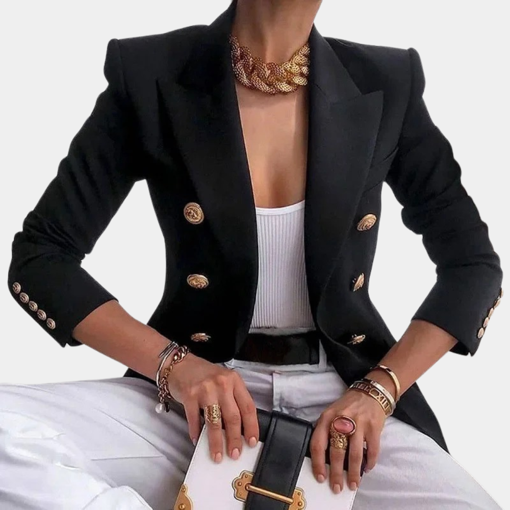 Lydia™ | Blazer mit Goldfarbenen Knöpfen