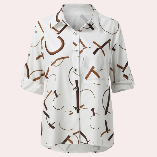 Alexandra™ | Bluse mit Letterprint