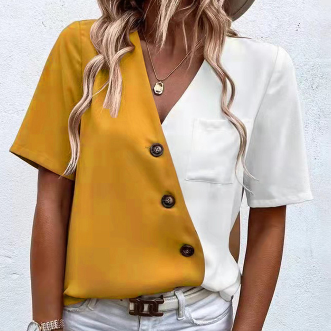 Caroline™ | Colorblock-Bluse