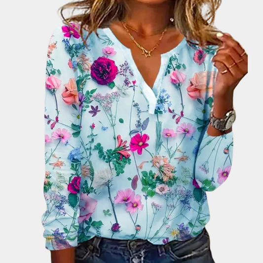 Sienna™ | Bluse mit Blumenprint und V-Ausschnitt