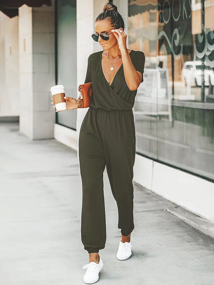 Valerie™ | Jumpsuit mit kurzen Ärmeln