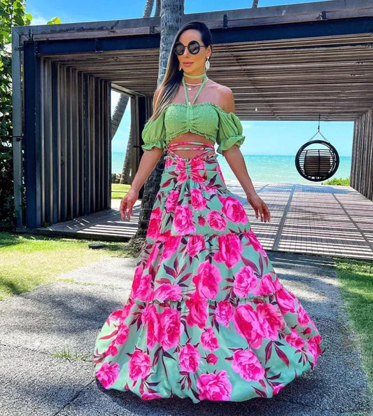 Mildred™ | Bedrucktes Strandkleid