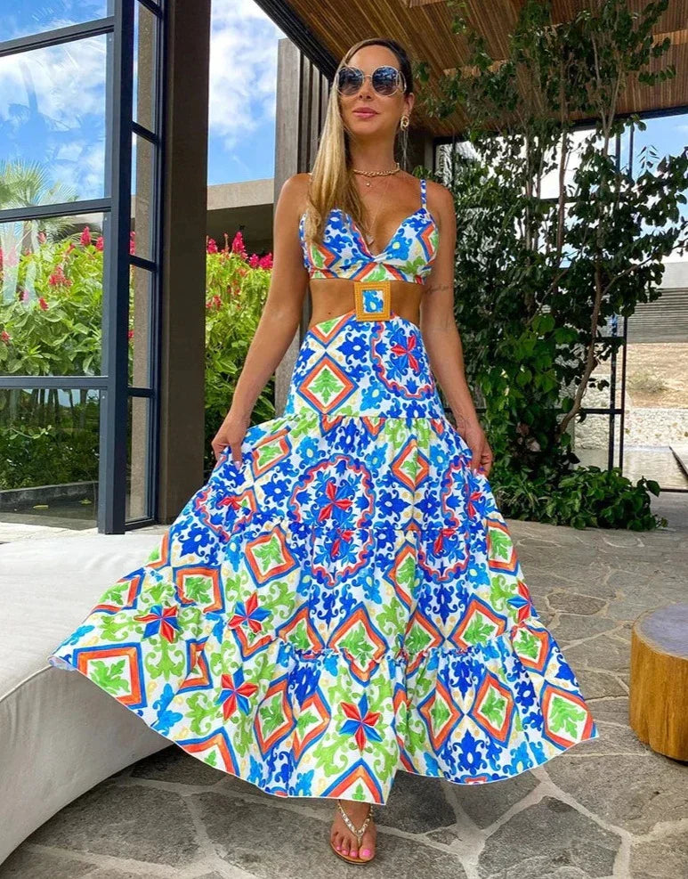 Mildred™ | Bedrucktes Strandkleid