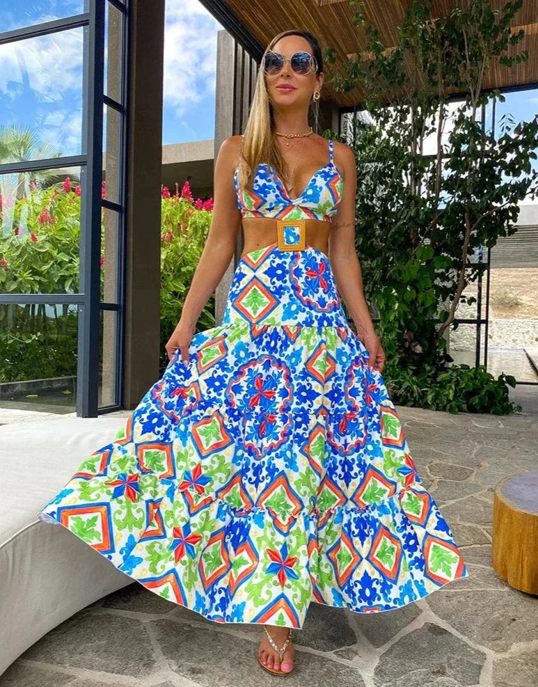 Mildred™ | Bedrucktes Strandkleid