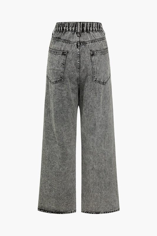 Lara™ | Hose mit weitem Bein und asymmetrischem Detail