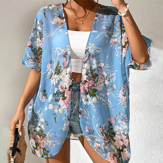 Cora™ | Bedruckte Strandjacke