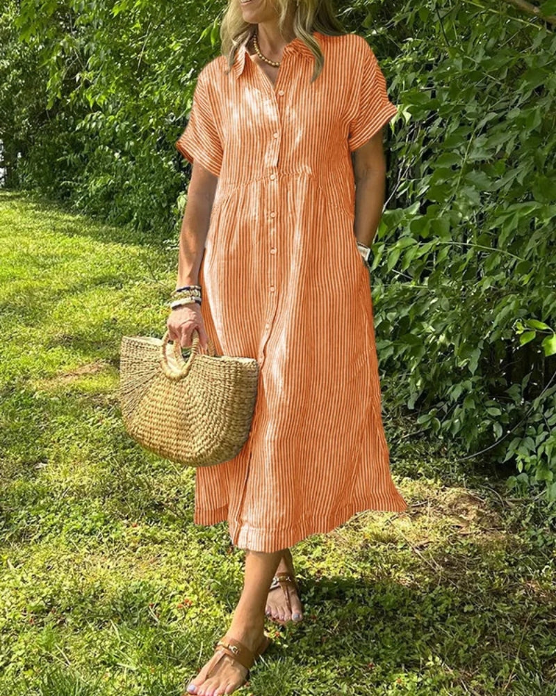 Anorea™ | Gestreiftes Kleid