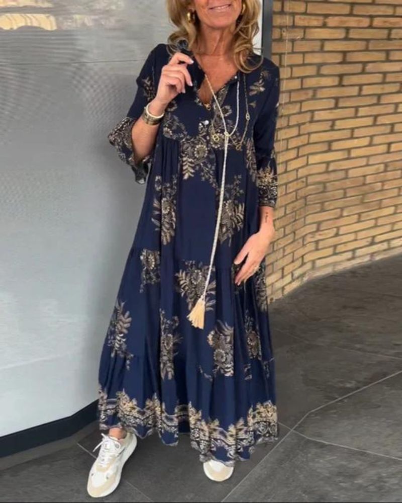 Anne™ | Vintage-Kleid mit V-Ausschnitt