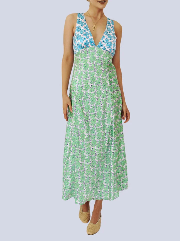 Bernadeth™ | Ärmelloses Strandkleid mit Blumundmuster