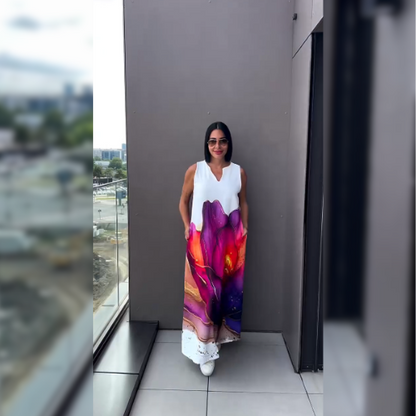 Orielle™ | Kleid mit abstraktem Print