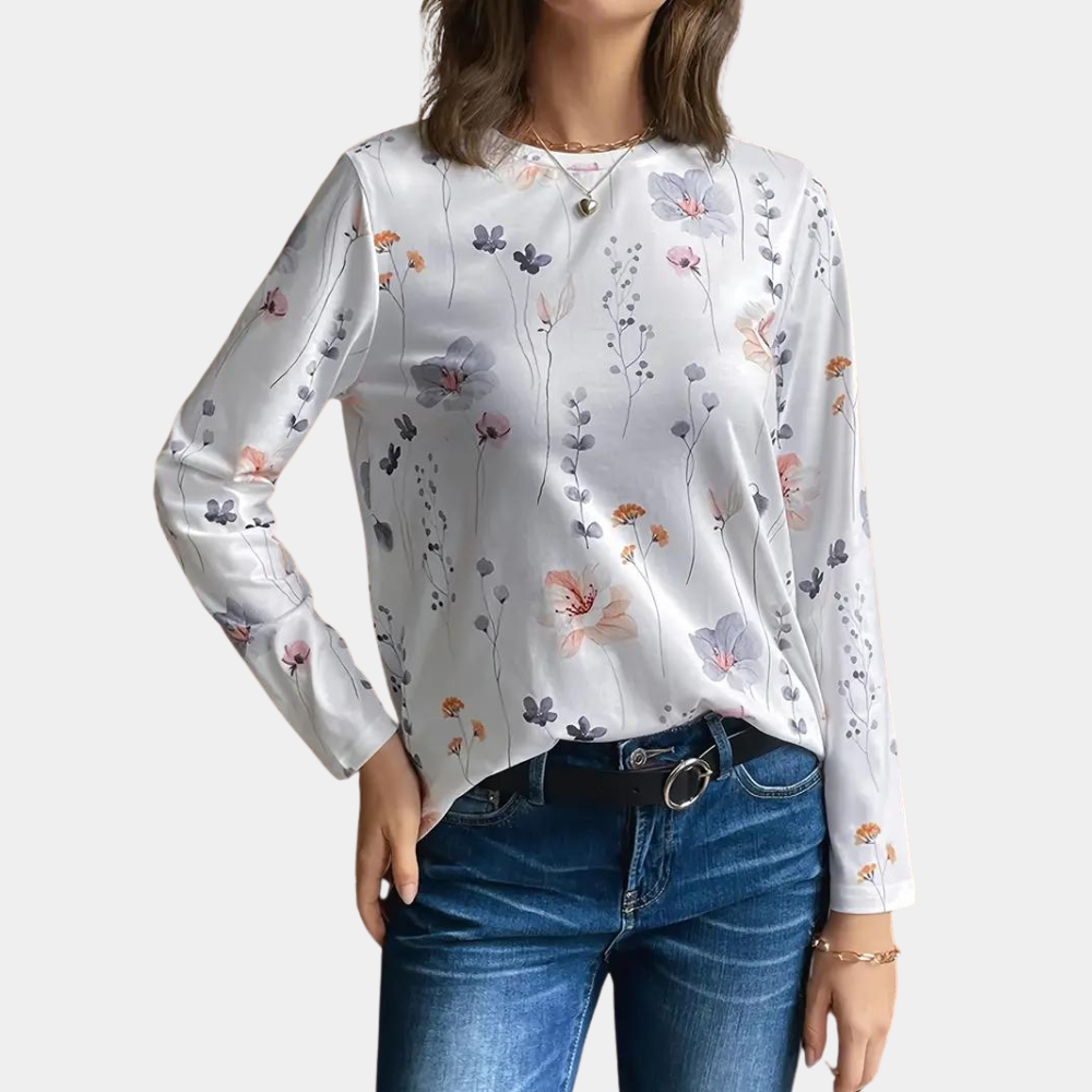 Isabelle™ | Langarmshirt mit Blumenprint