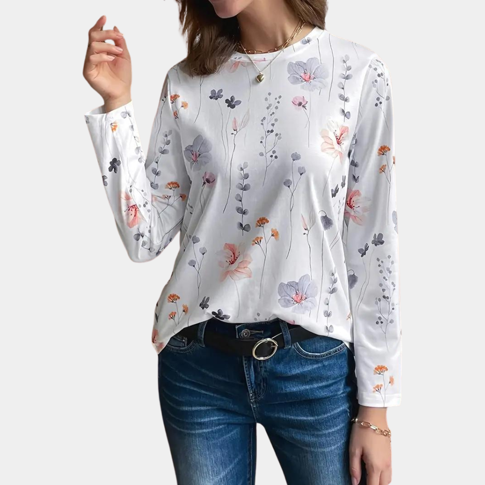 Isabelle™ | Langarmshirt mit Blumenprint