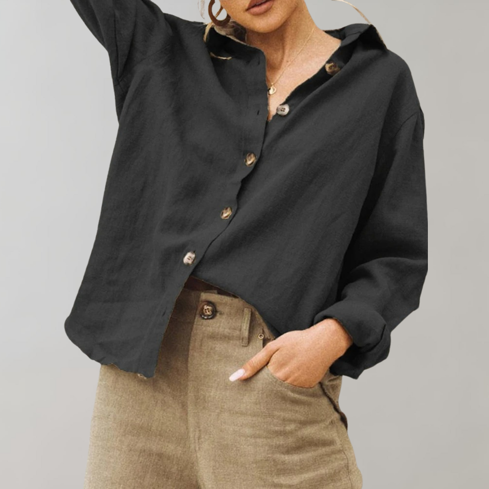 Annabelle™ | Leinen-Optik Bluse