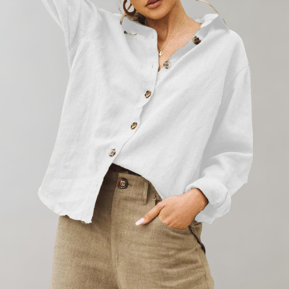 Annabelle™ | Leinen-Optik Bluse