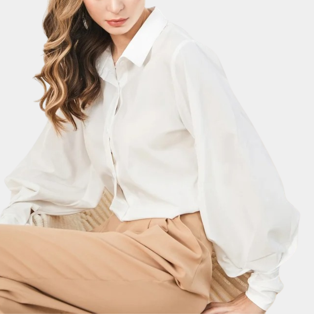 Clarissa™ | Stilvolle Bluse mit Puffärmeln