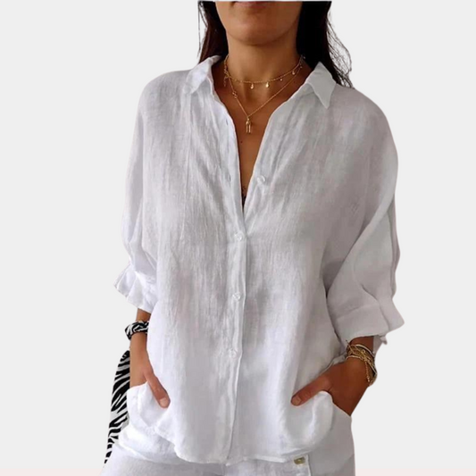 Deborah™ | Lässige Leinenbluse