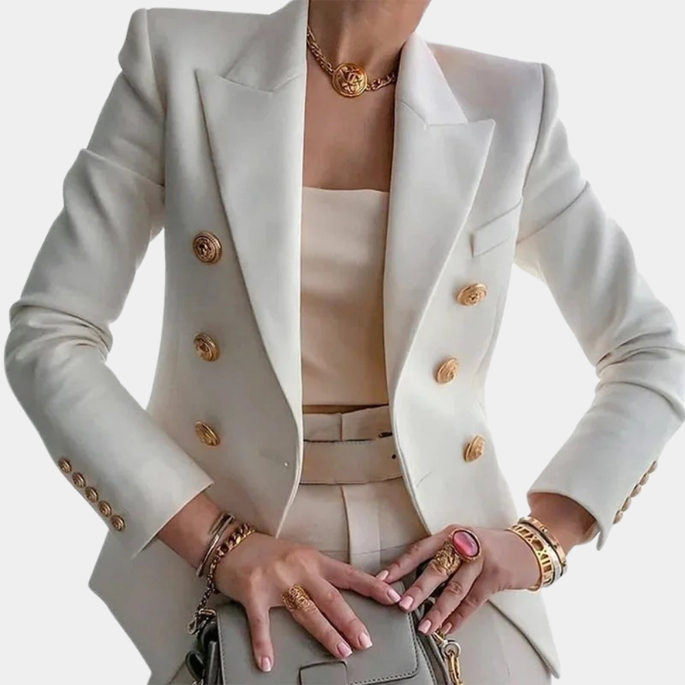Lydia™ | Blazer mit Goldfarbenen Knöpfen