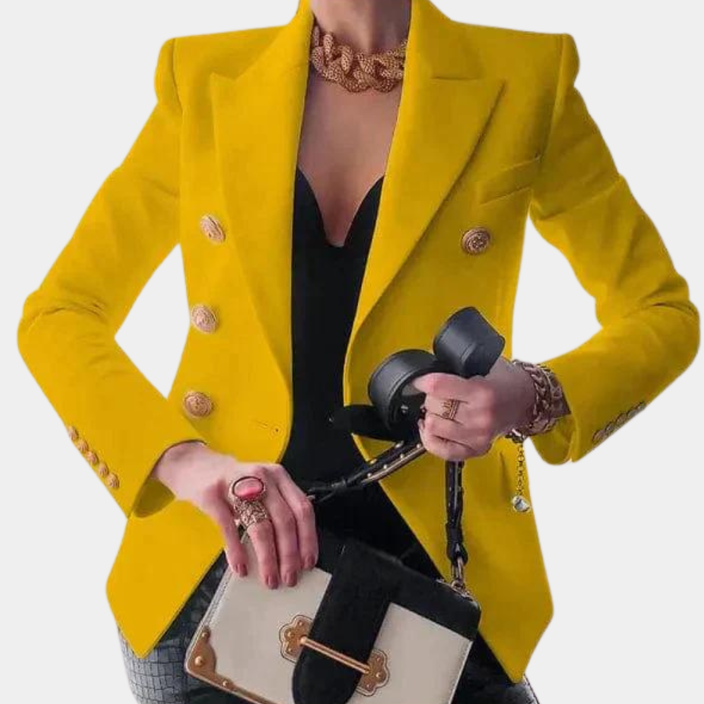 Lydia™ | Blazer mit Goldfarbenen Knöpfen