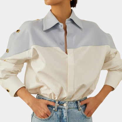 Jessica™ | Colorblock-Bluse