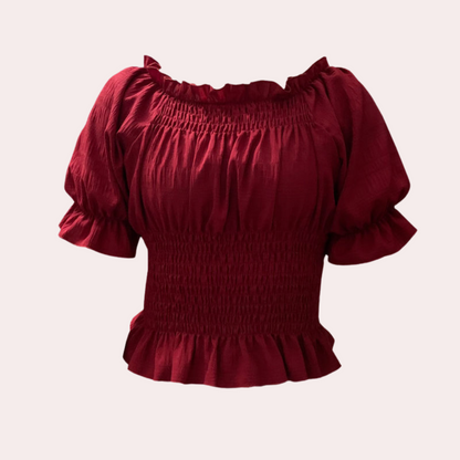 Evelien™ | Off-Shoulder-Top mit Rüschen