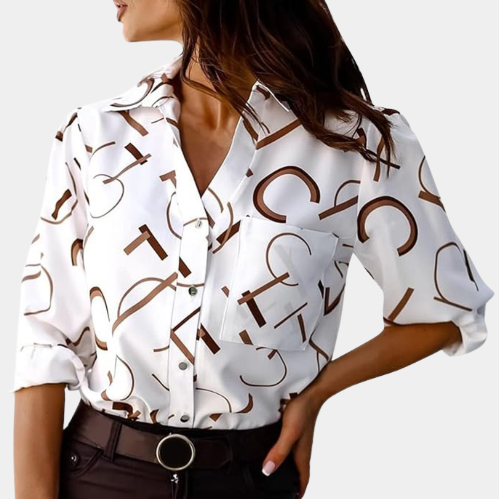 Alexandra™ | Bluse mit Letterprint