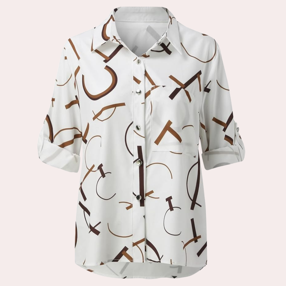 Alexandra™ | Bluse mit Letterprint