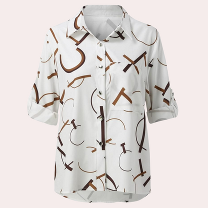 Alexandra™ | Bluse mit Letterprint