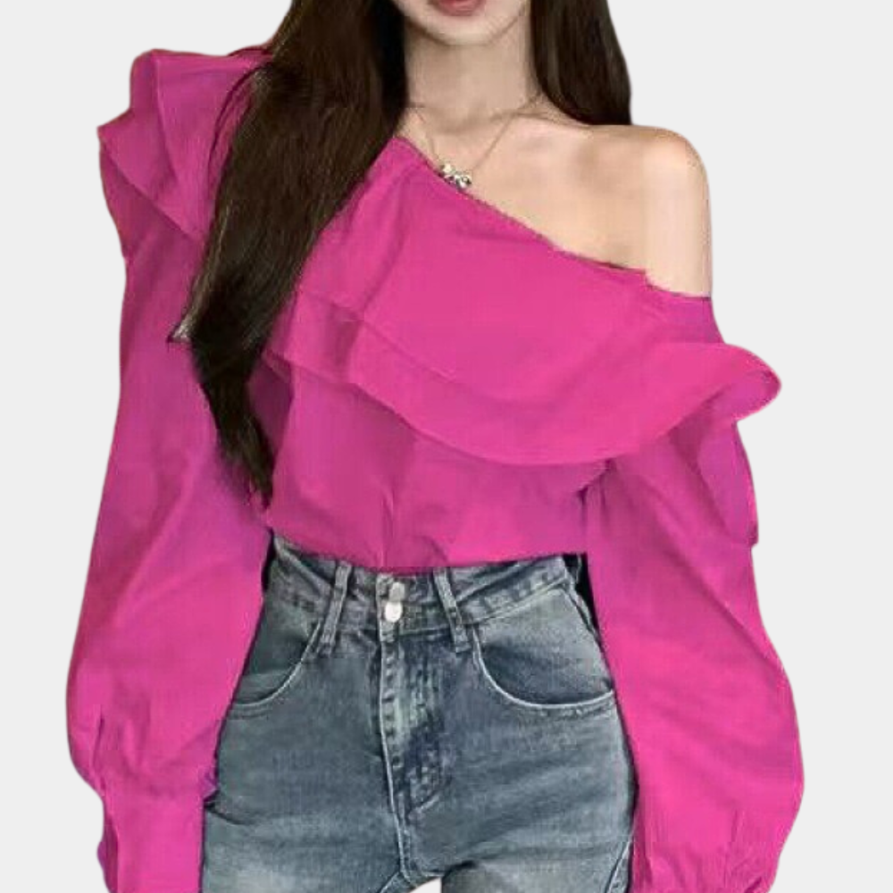 Noralie™ | One-Shoulder Bluse