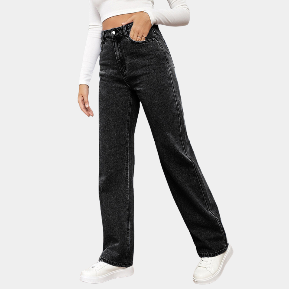 Emma™ | Gerade High-Waist-Jeans