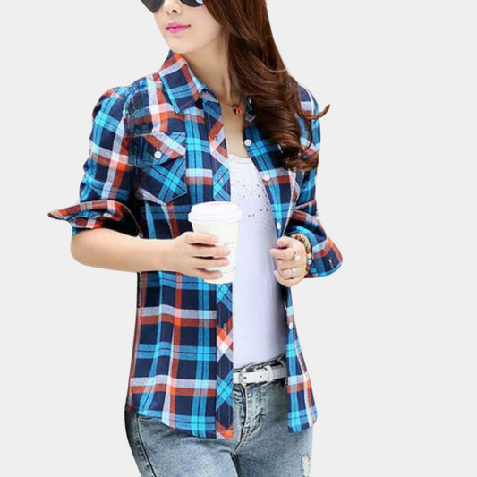 Julia™ | Karierte Hemdbluse