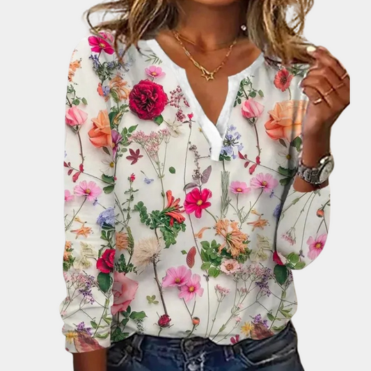 Sienna™ | Bluse mit Blumenprint und V-Ausschnitt