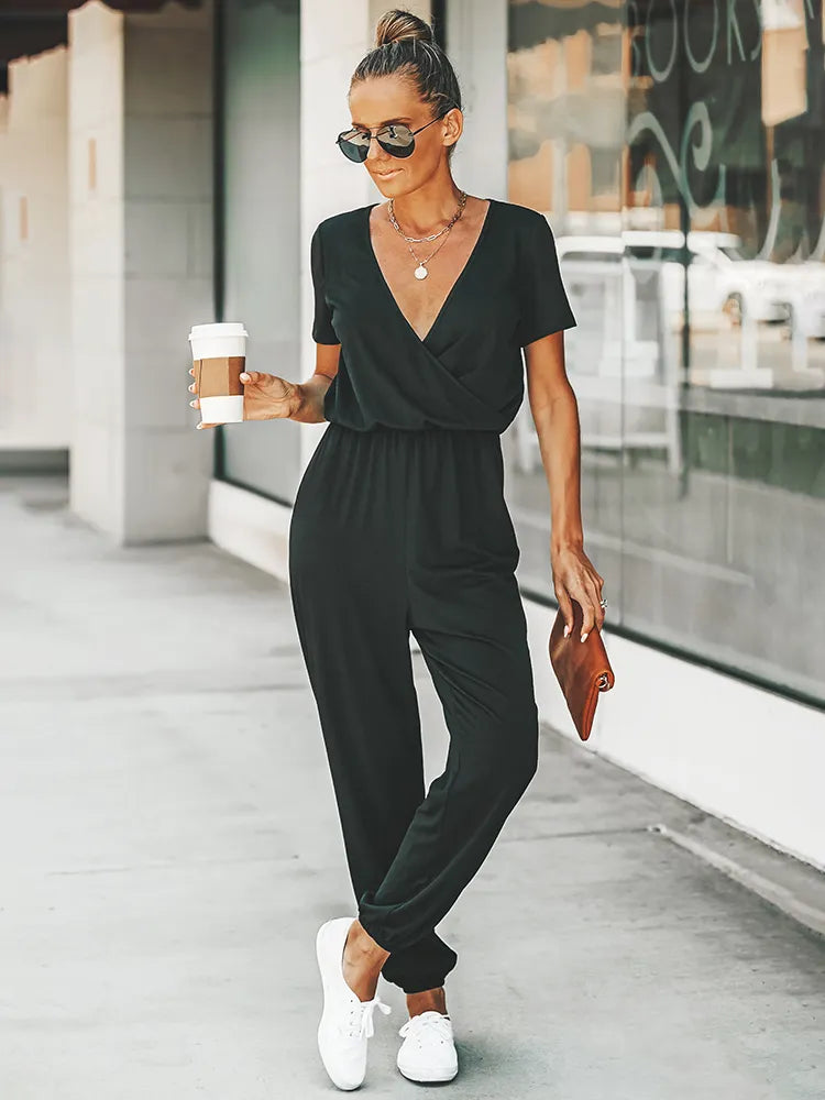 Valerie™ | Jumpsuit mit kurzen Ärmeln