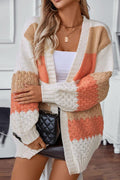 Gebreide™ | Gestreepte Cardigan | Acryl | Kleurrijk und Gezellig