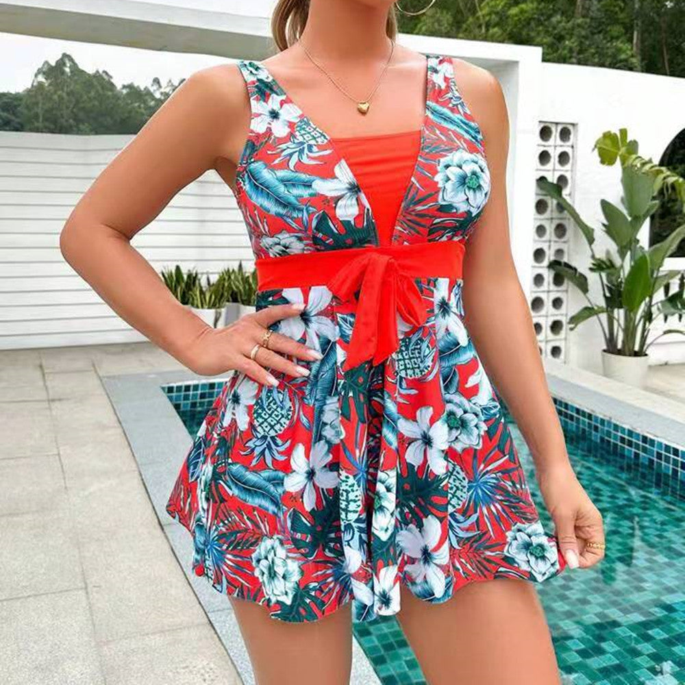 Jeliah™ | Bademode-Set mit Rock und Print