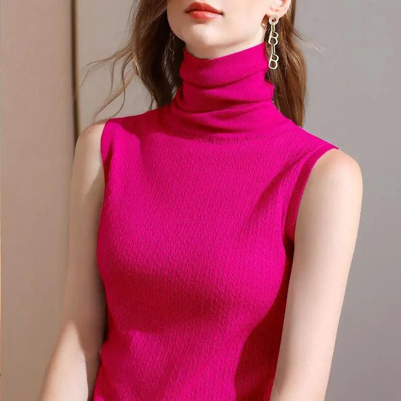 Diede™ | Elegantes Top mit Rollkragen