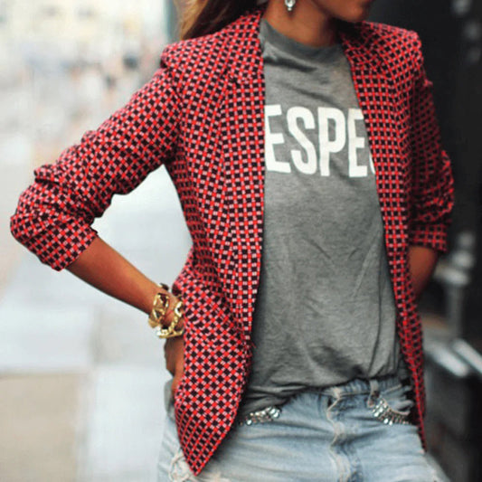 Veronica™ | Blazer mit Geometrischem Muster