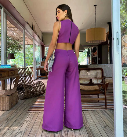 Elinor™ | Eleganter Jumpsuit mit weitem Bein