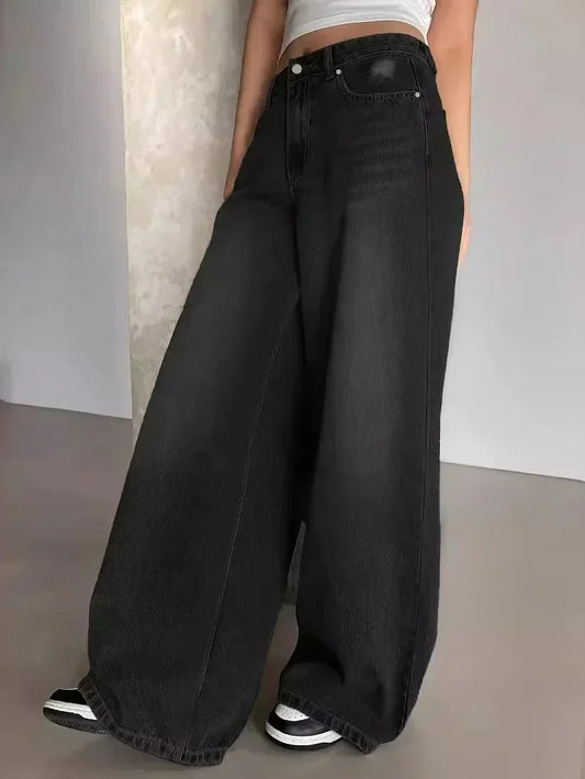 Clara™ | Baggy Wide-Leg-Jeans