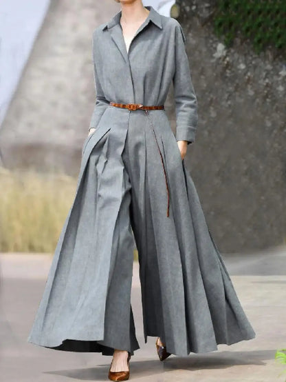 Jean™ | Jumpsuit mit langen Ärmeln