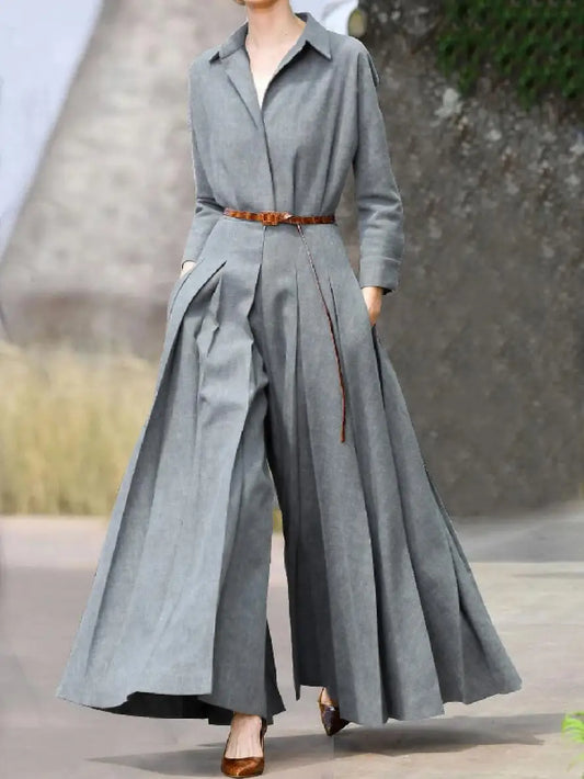 Jean™ | Jumpsuit mit langen Ärmeln