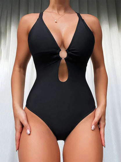 Nina™ | Badeanzug mit Ringdetail
