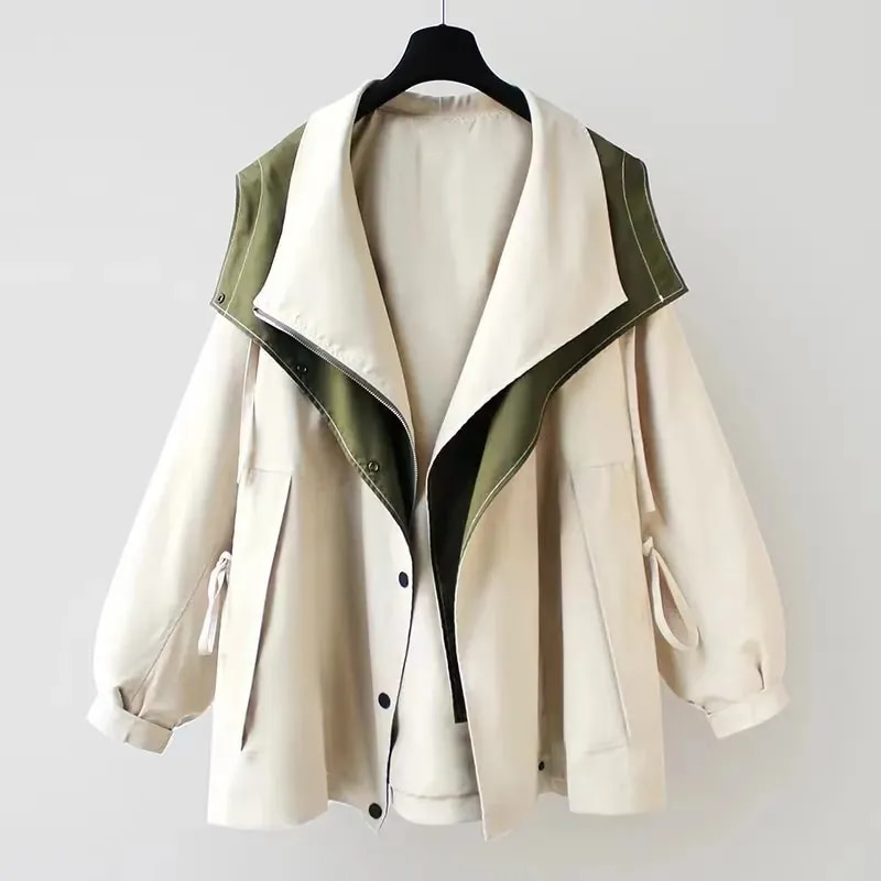 Leanne™ | Damen Regenjas mit Knopen