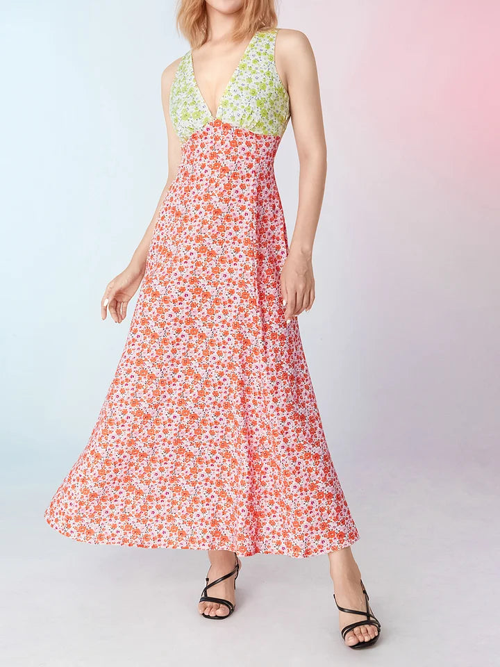 Bernadeth™ | Ärmelloses Strandkleid mit Blumundmuster
