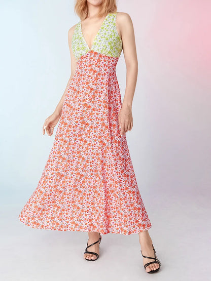 Bernadeth™ | Ärmelloses Strandkleid mit Blumundmuster