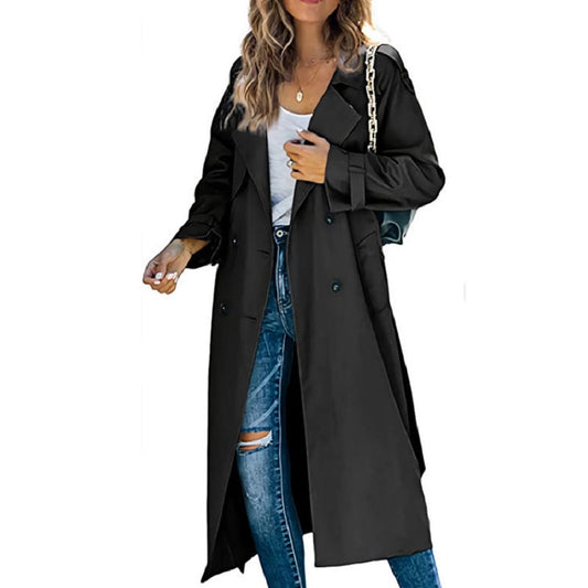 Sara™ | Langer Damen-Trenchcoat