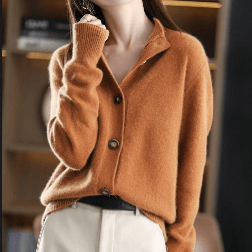 Anny™ | Kasjmier Gestrickte Cardigan