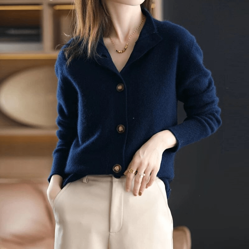 Anny™ | Kasjmier Gestrickte Cardigan