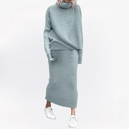 Montero™ | Zweiteiler mit Rollkragenpullover & Maxi-Rock