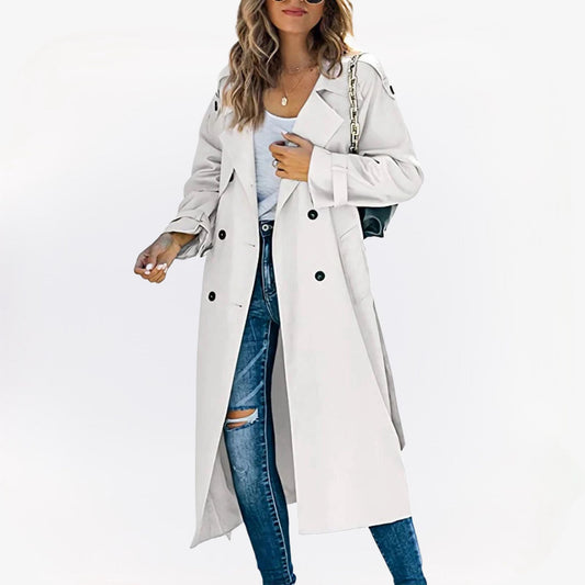 Sara™ | Langer Damen-Trenchcoat